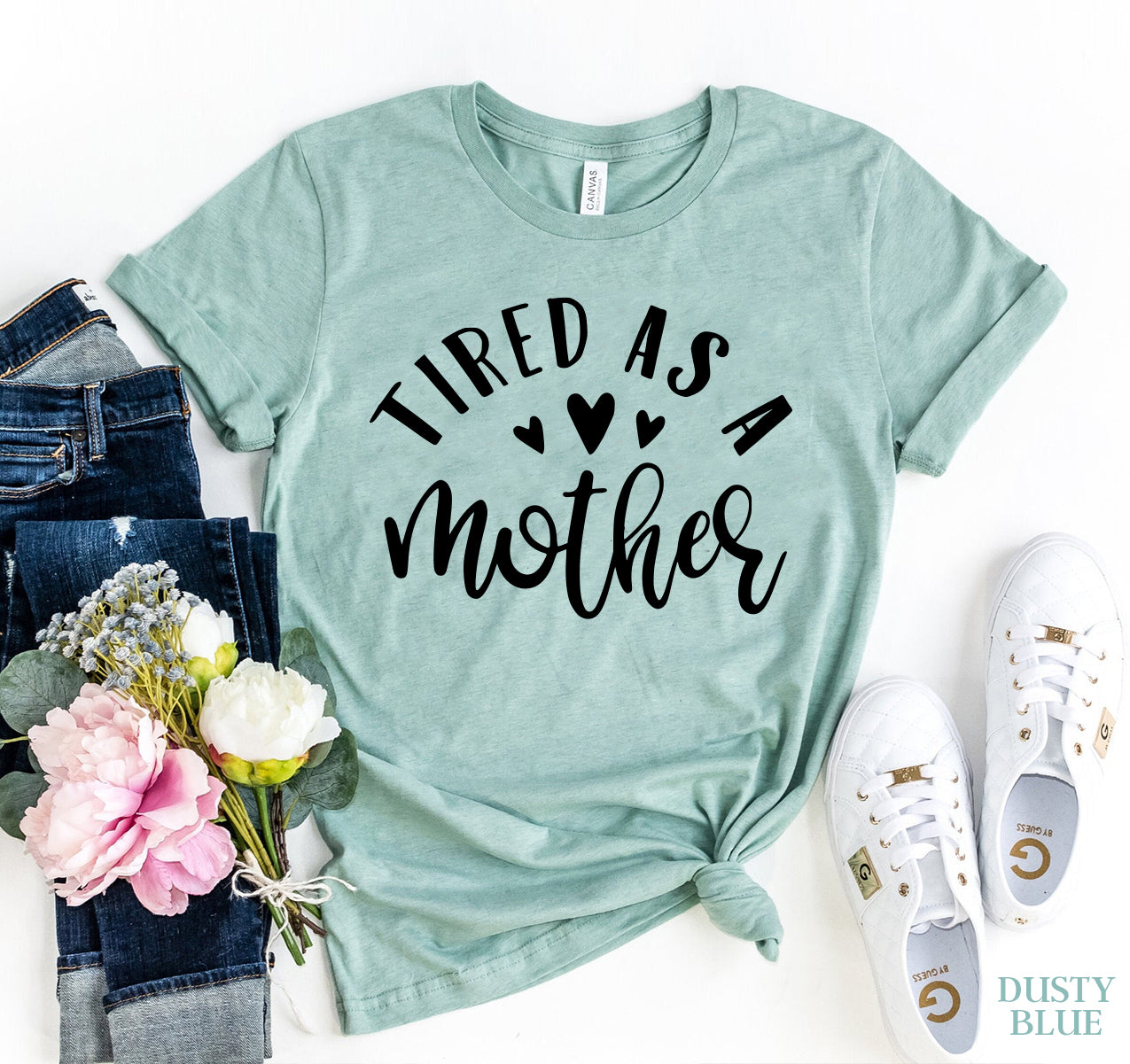 Tired As A Mother T-shirt | Agate