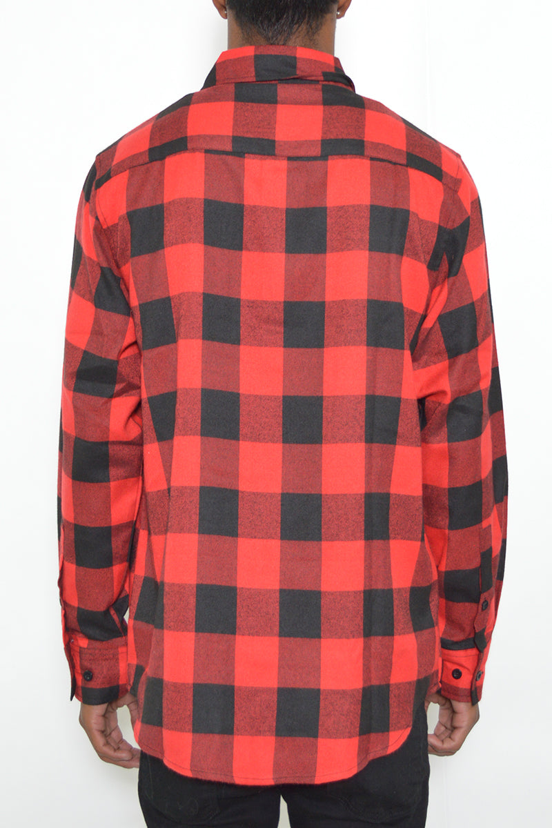 Long Sleeve Checkered Flannel