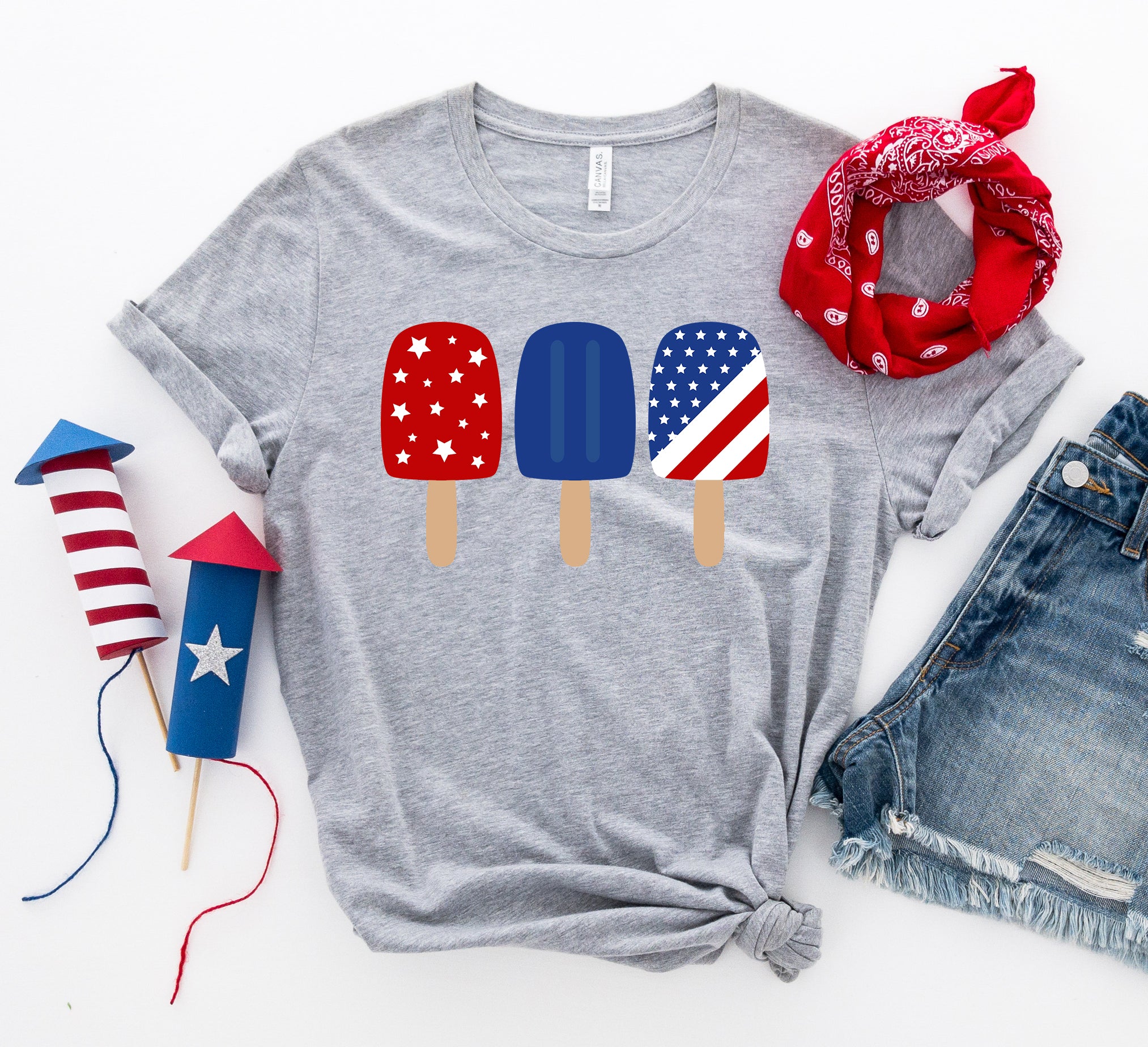 4th of July Popsicles T-shirt | Agate