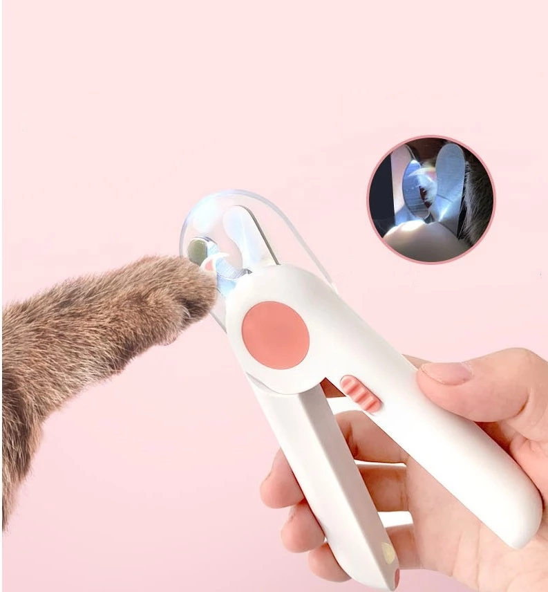 Pet Nail Scissors LED Cat Nail Clipper Trimmer | Lilac Milo