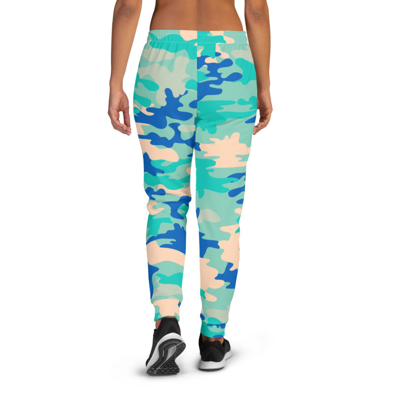 Women's Baby Blue Camo Joggers