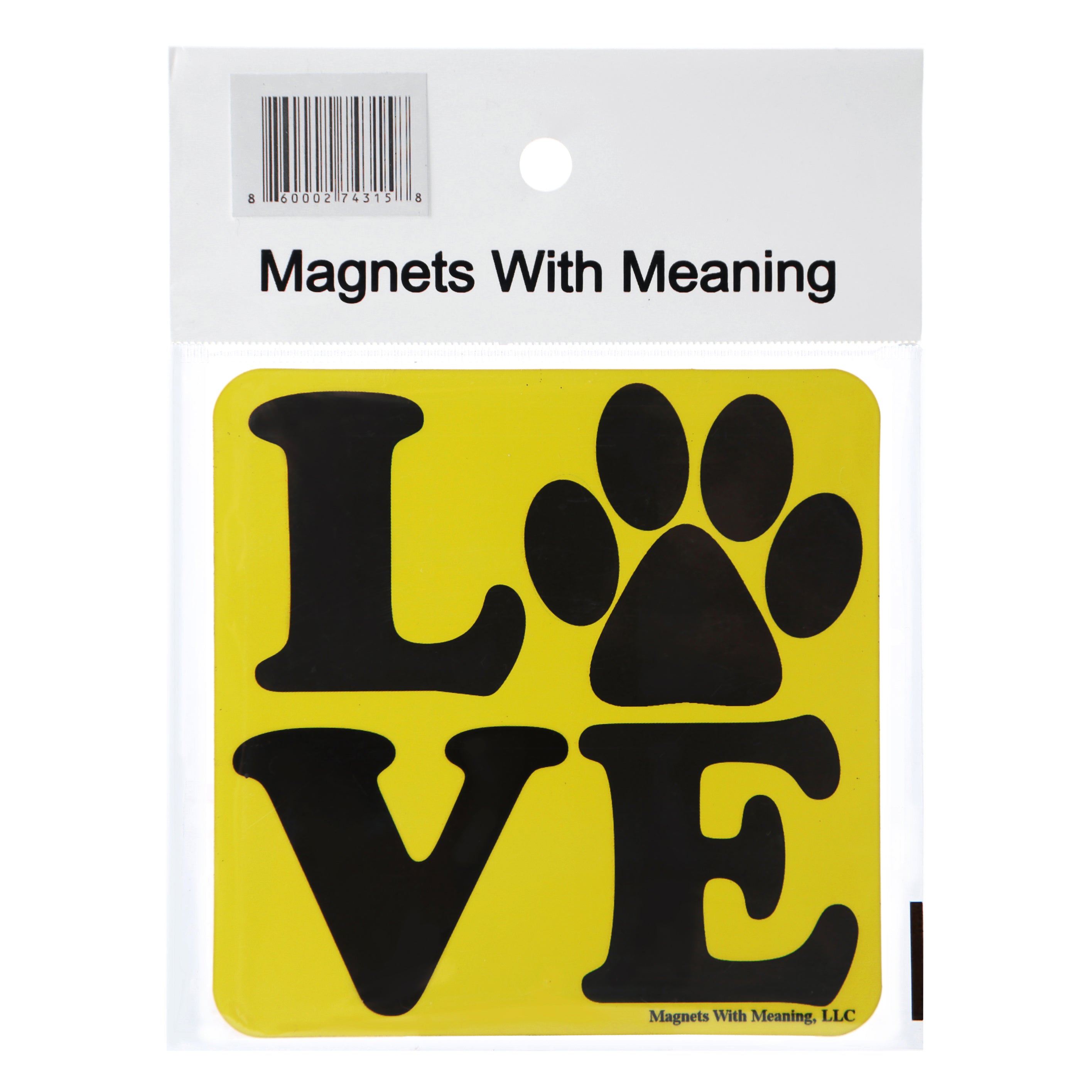 Love with Paw Refrigerator Magnet (Free shipping 4 pack) | Orchid Chronos