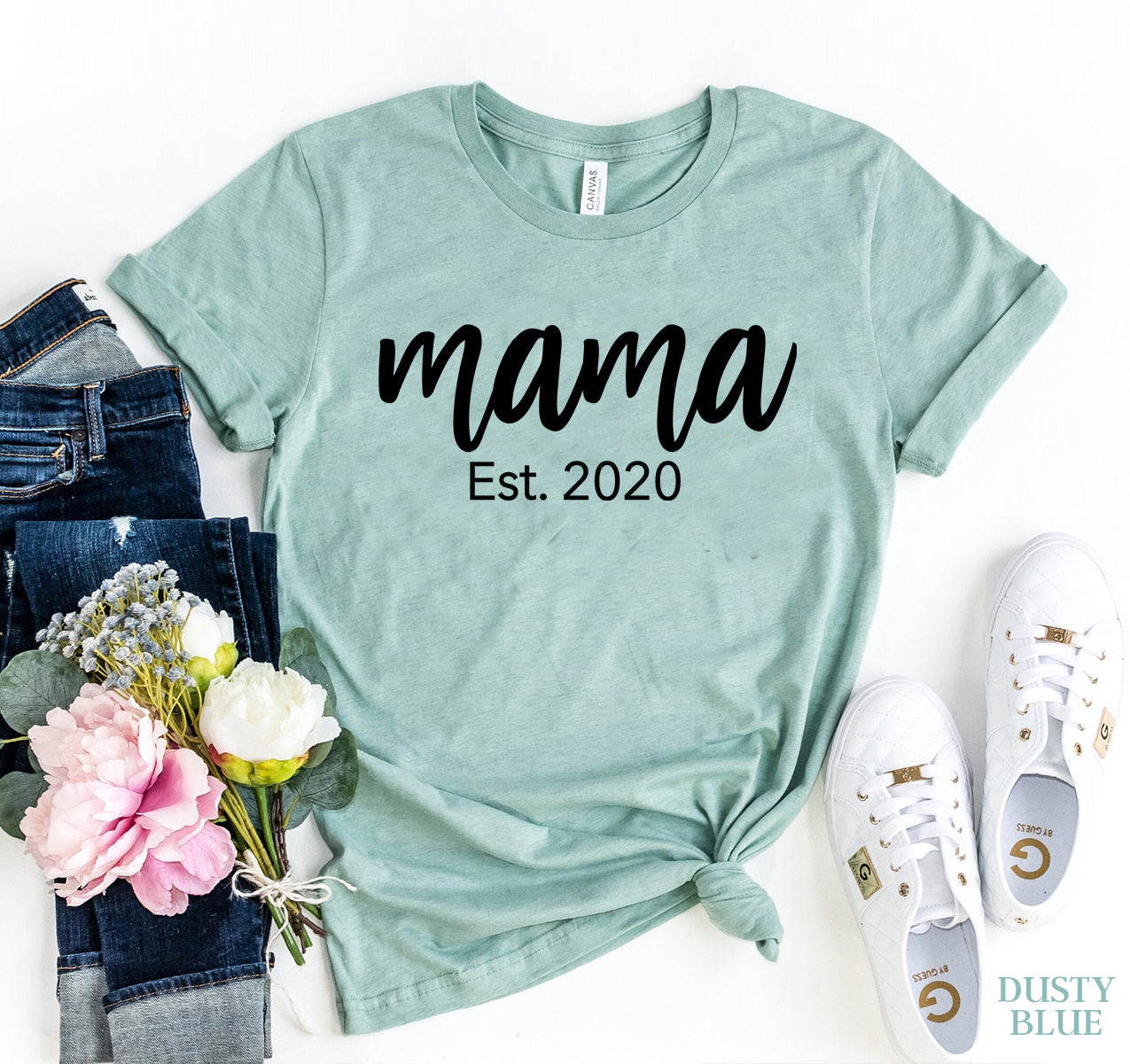 Mama est 2020 T-shirt | Agate