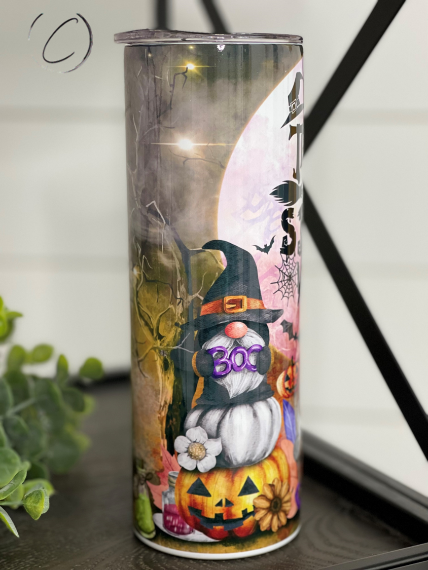 Thick Thighs & Spooky Vibes 20oz Skinny Tumbler