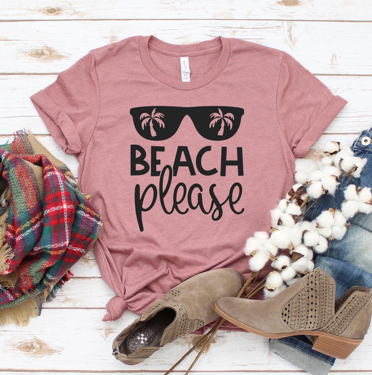 Beach Please T-shirt | Agate