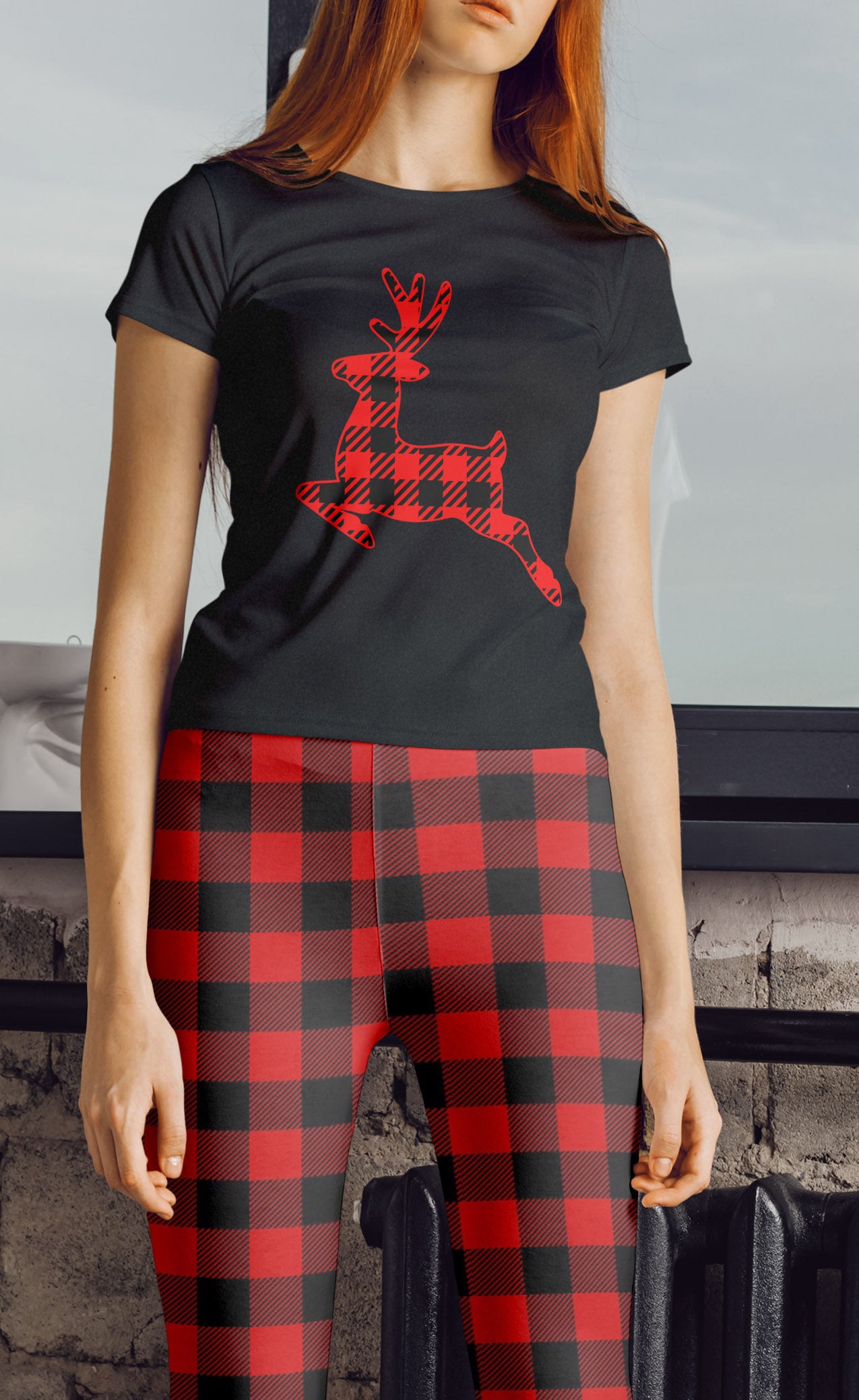 Buffalo Plaid Matching Set