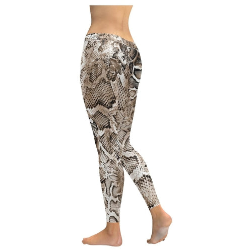 Snake Print Leggings, Capris, Shorts