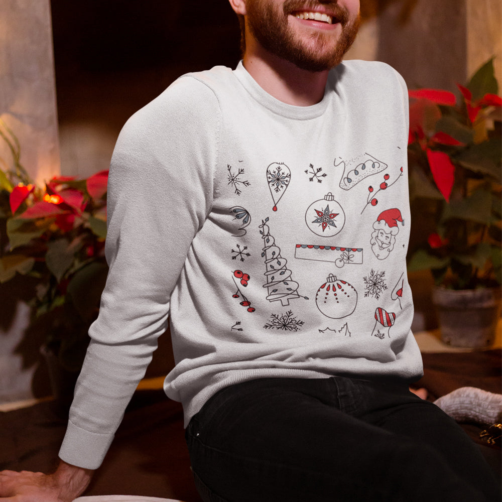 Mens Christmas Theme Sweatshirt