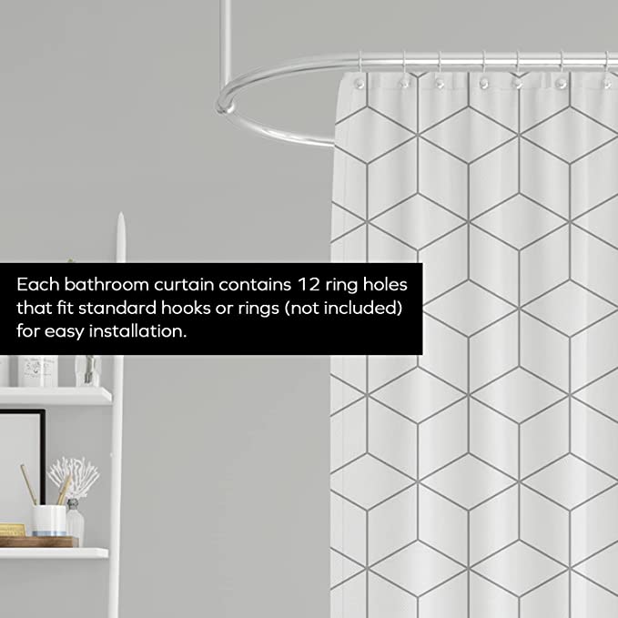 Shower Curtain - Hexagon - Geometric print