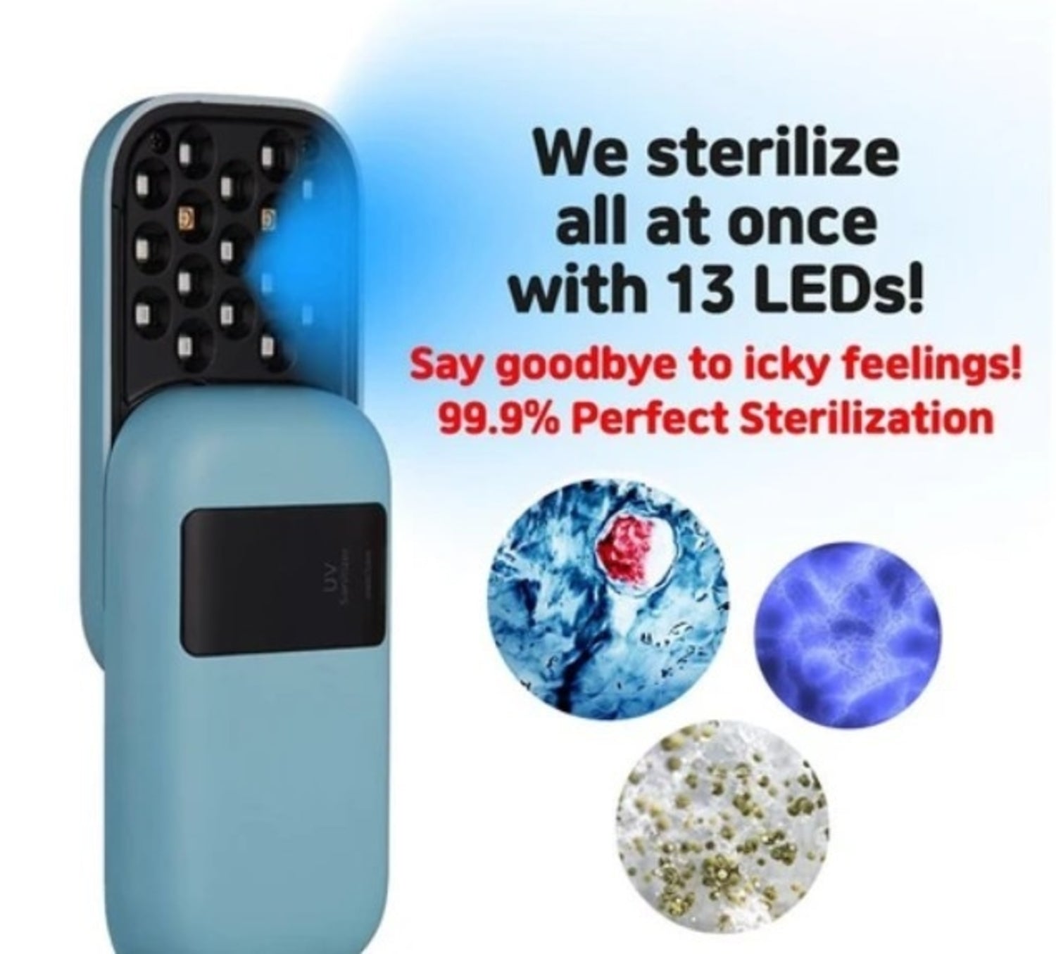 Handheld Portable UV Light Sanitizer | Yellow Pandora