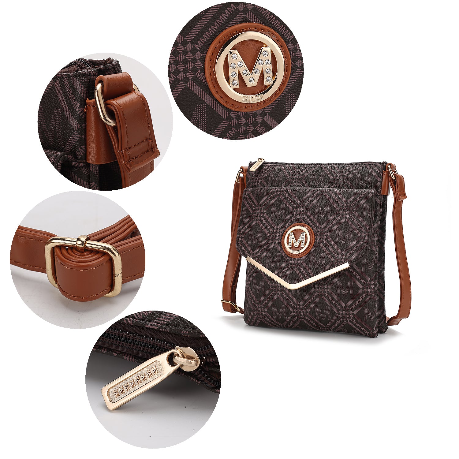 Cahier Milan M Signature Crossbody Bag