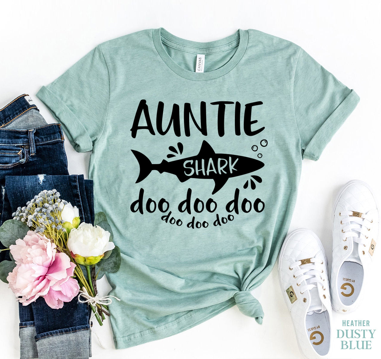 Auntie Shark T-shirt | Agate