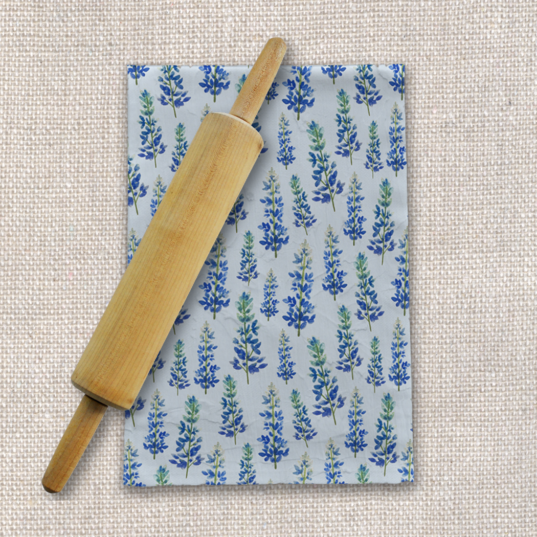 Blue Bonnet Tea Towel | Orchid Hades