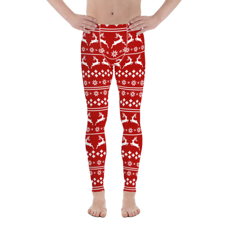 Red Christmas Men's Leggings