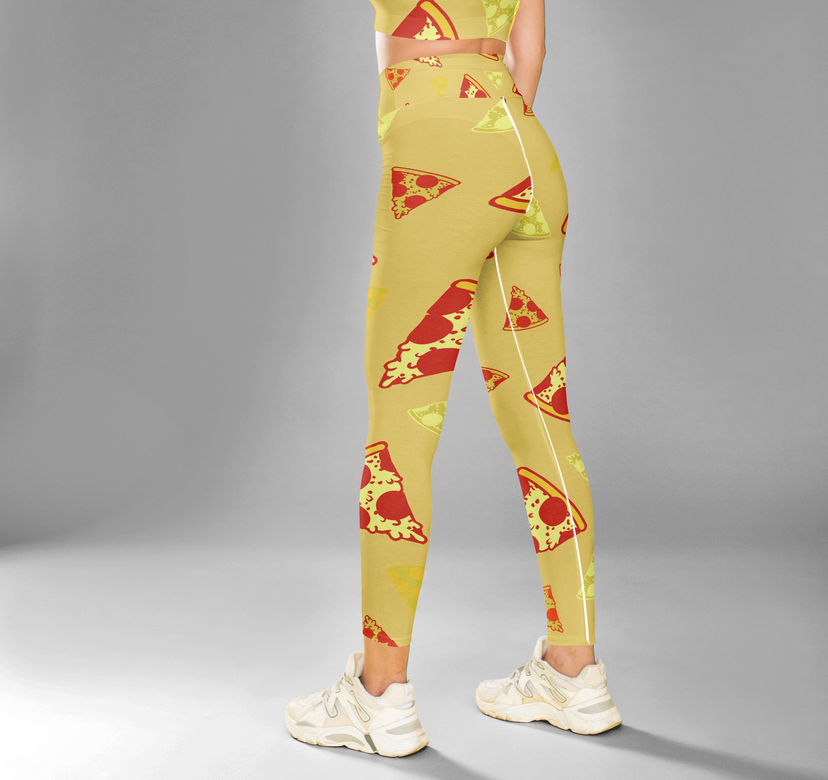 High Waist Pizza Yoga Leggings