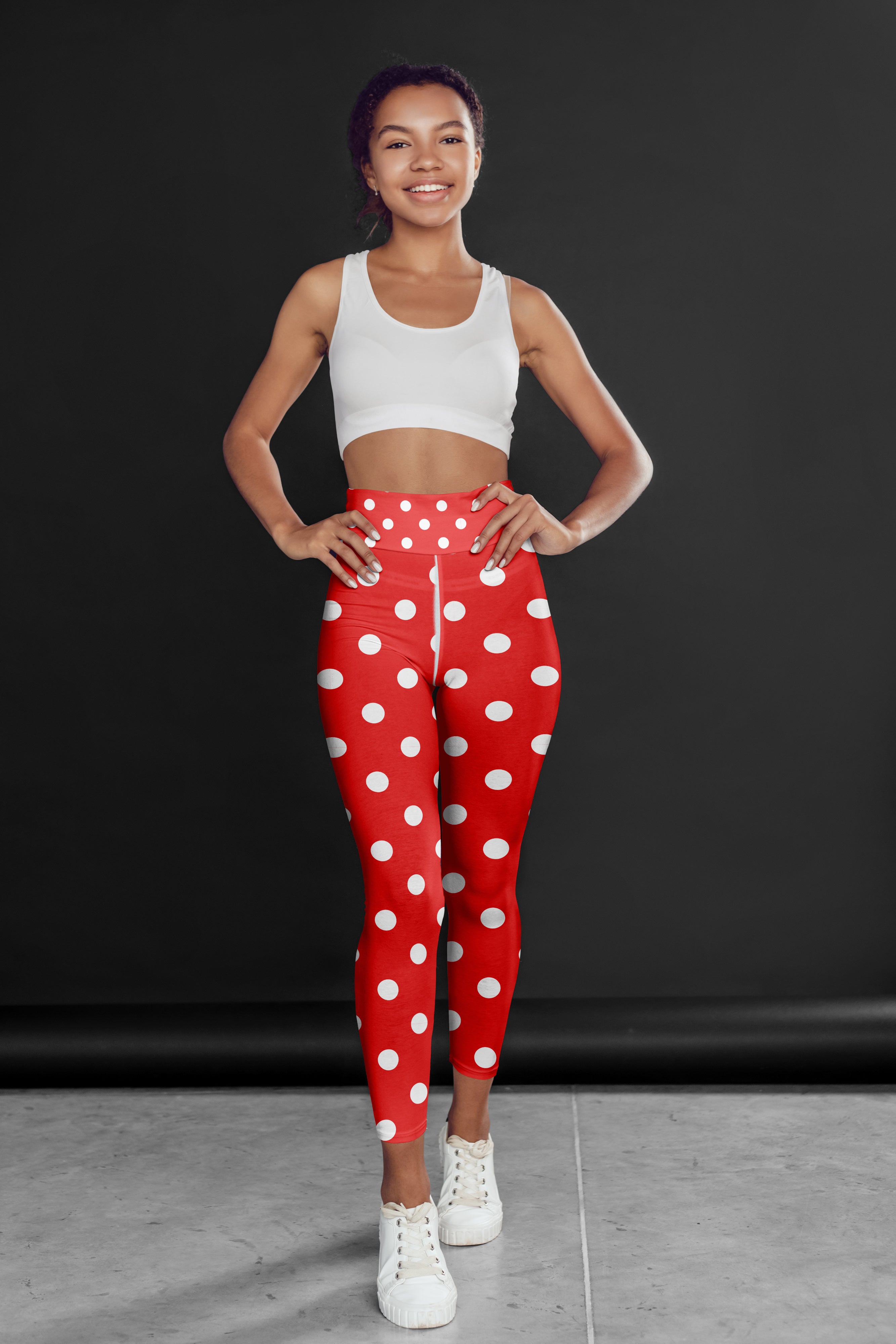 Minnie Red Polka Dot Leggings, Capris and Shorts