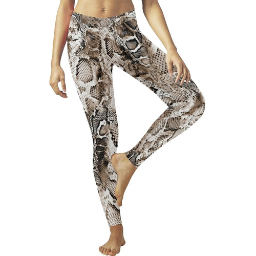 Snake Print Leggings, Capris, Shorts