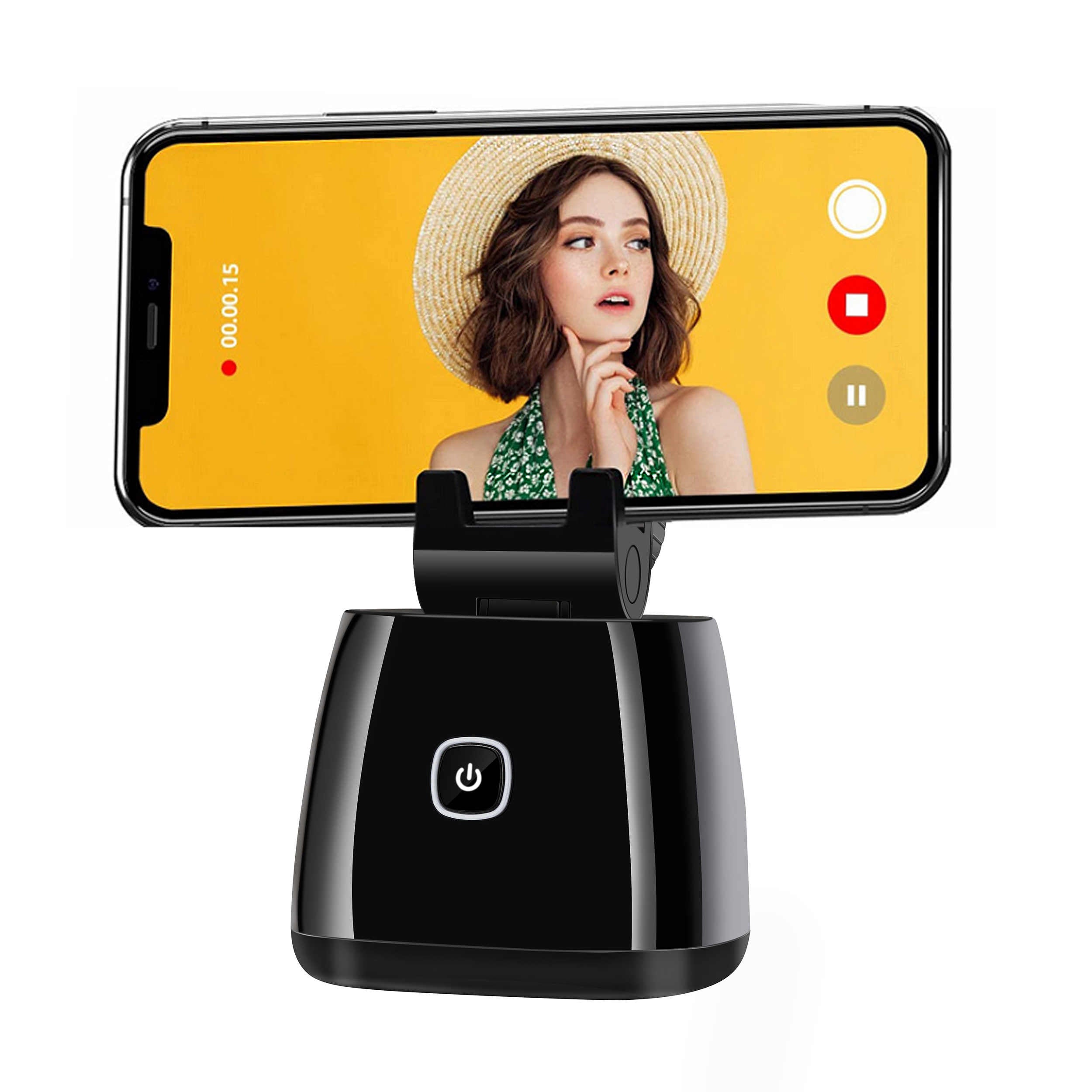 360 Rotation Auto Face Object Tracking Smart Camera Phone Mount