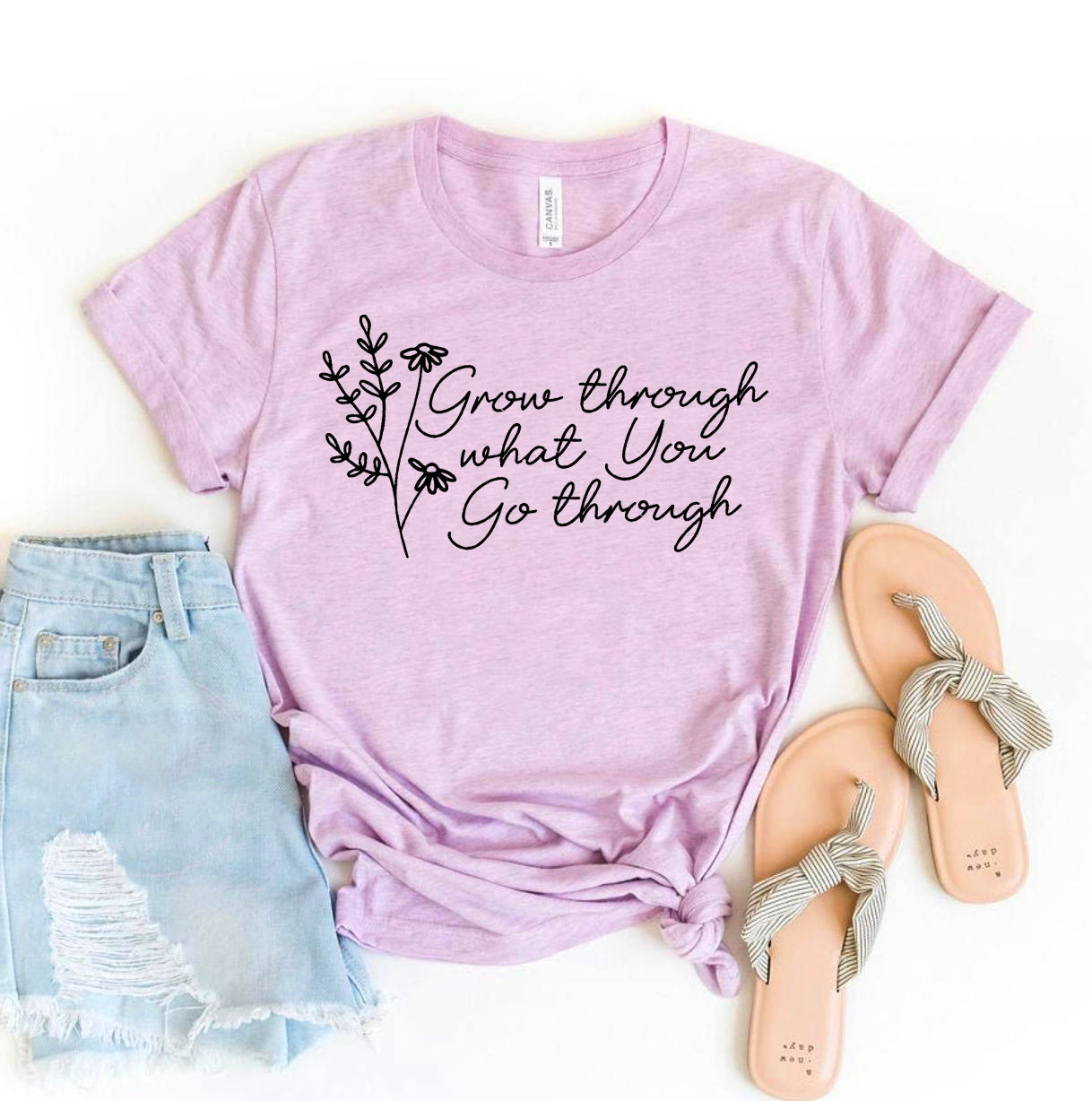 Grow Through What You Go Through T-shirt | Agate