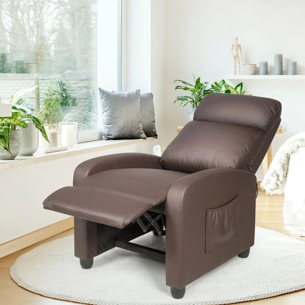 Personal Reclining Massage Reading Chair with Foot Rest