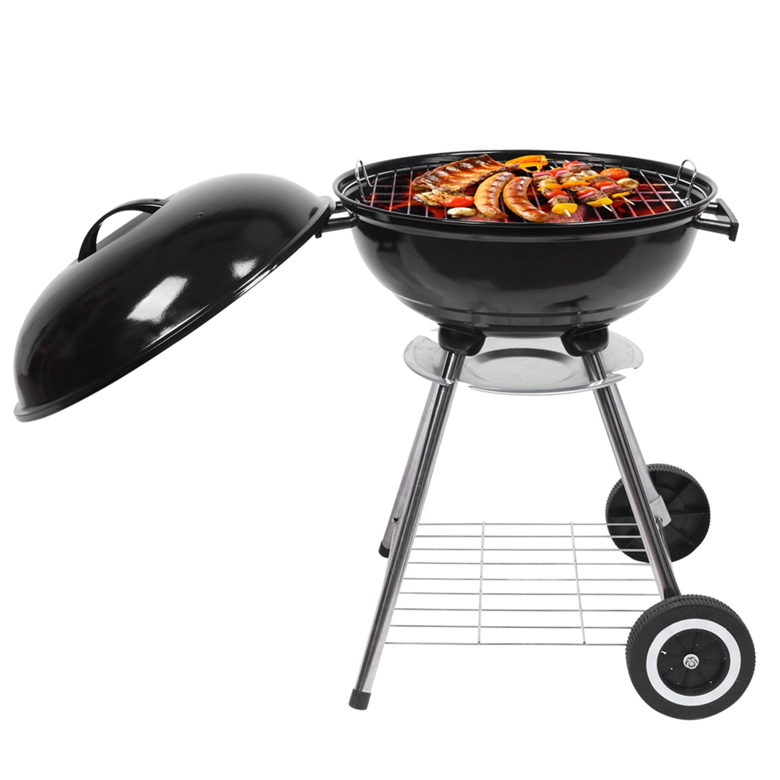 18 Inch Apple Charcoal Stove BBQ Grill For Outdoor Cooking | Lilac Milo