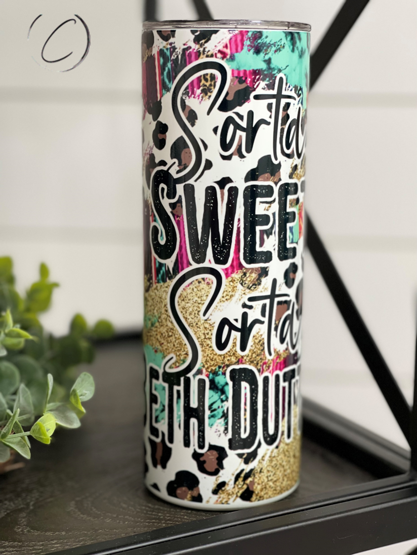 Sorta Sweet Sorta Beth Dutton 20oz UV Blue Skinny Tumbler