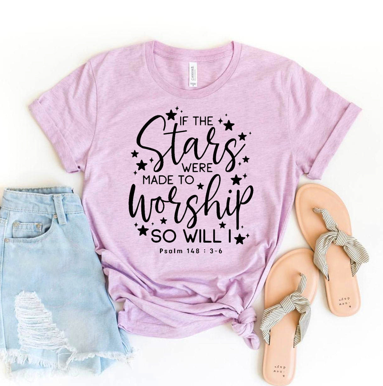 If The Stars Were Made To Worship So Will I T-shirt | Agate