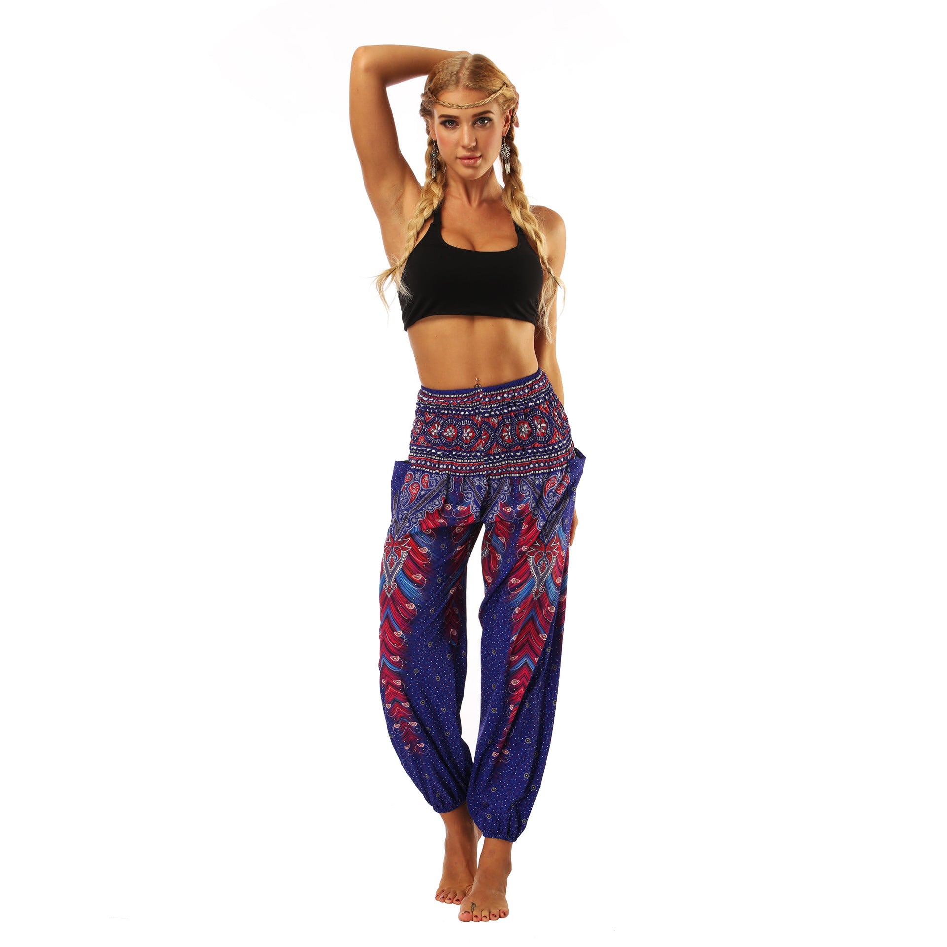 New Printing Leisure Beam Foot Yoga Pants