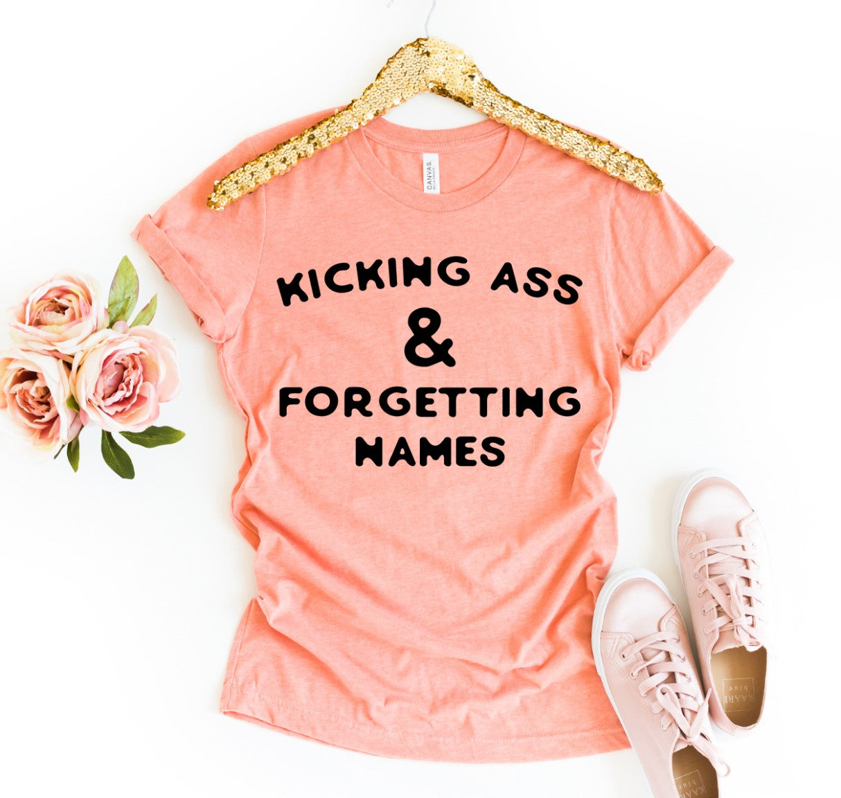 Kicking Ass & Forgetting Names T-shirt | Agate