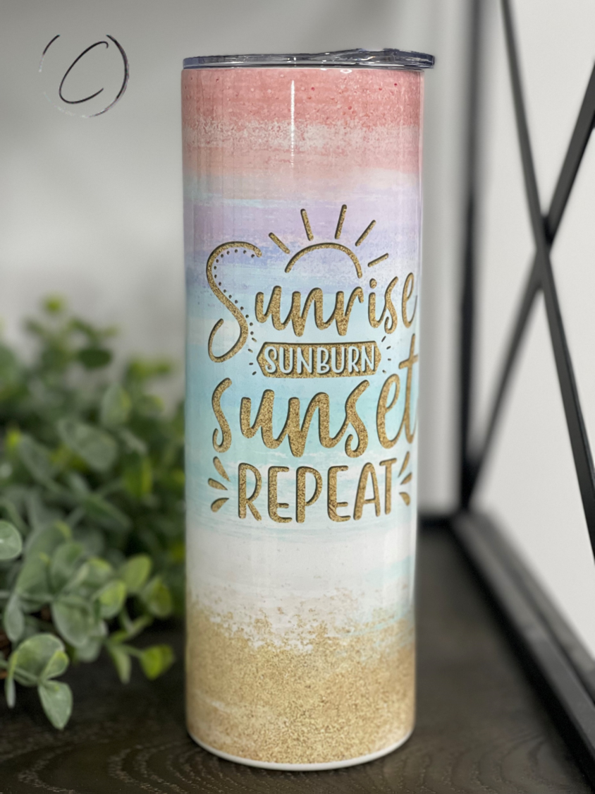 Sunrise, Sunburn 20oz Skinny Tumbler