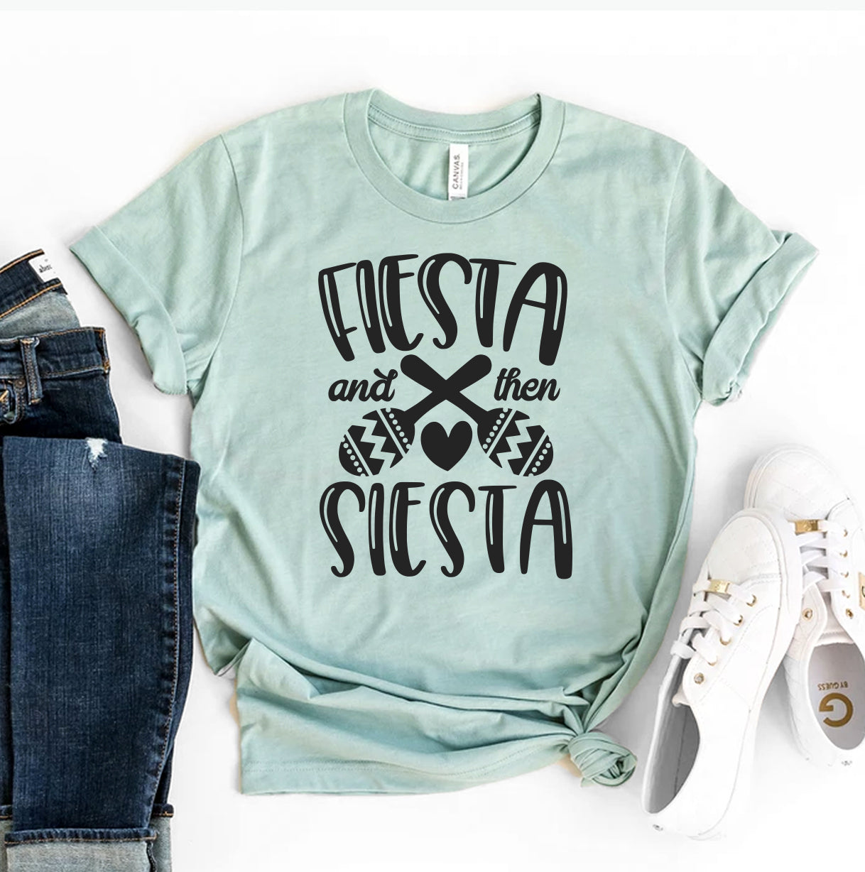 Fiesta Then Siesta T-shirt | Agate