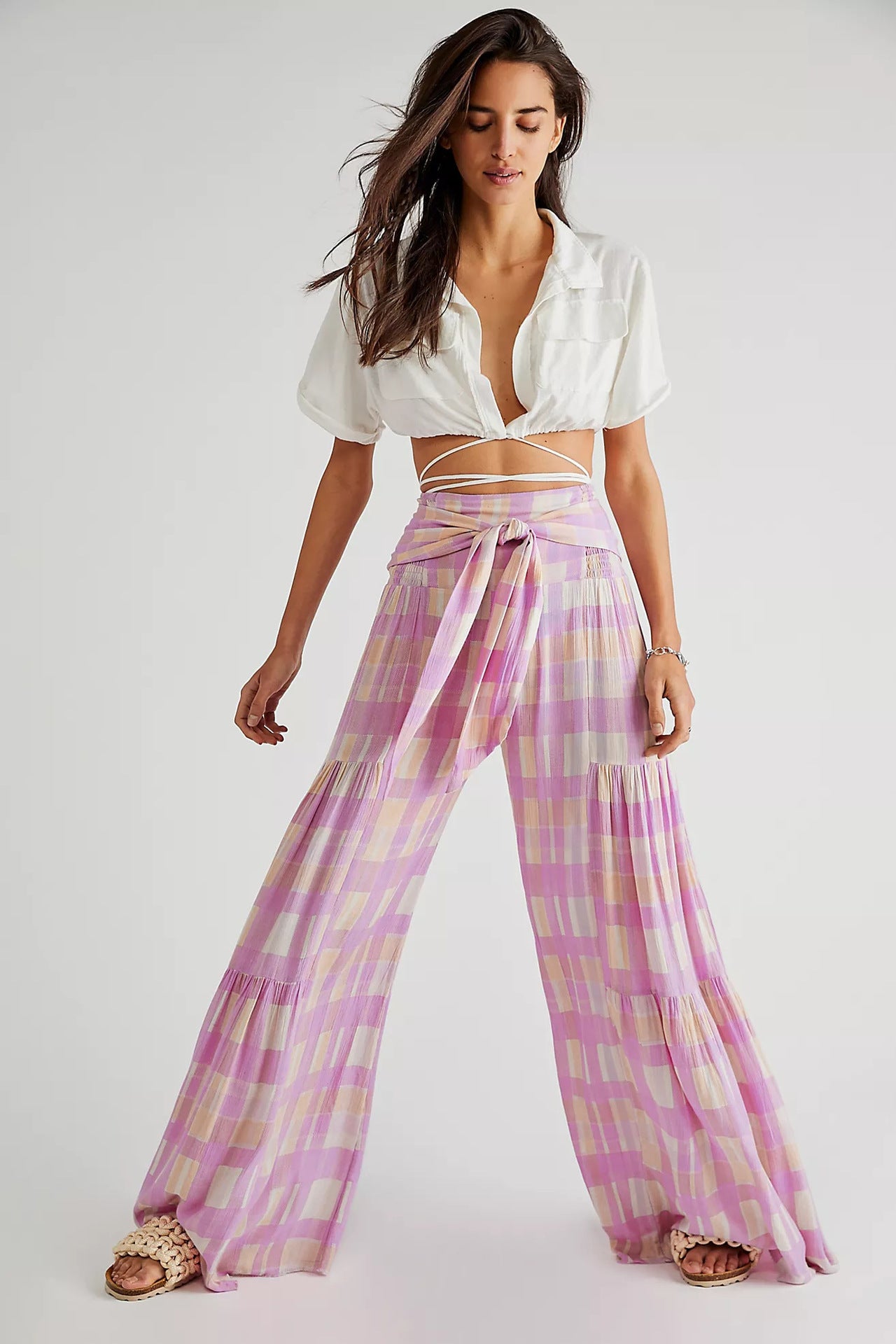 Digital Print Women's Loose Casual Wide Leg Pants