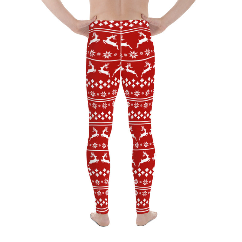 Red Christmas Men's Leggings