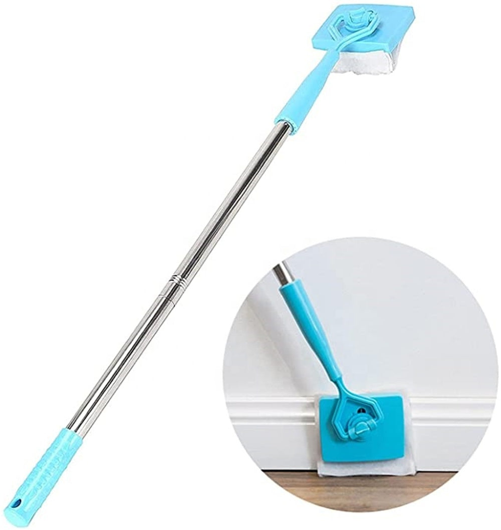 Baseboard Buddy Retractable Household Universal Cleaning Brush Mop | Teal Simba