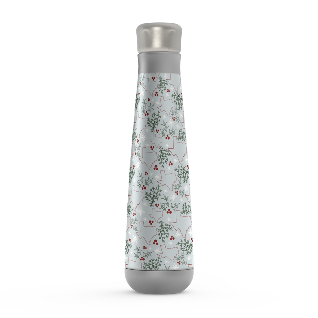 Texas Christmas Peristyle Water Bottle