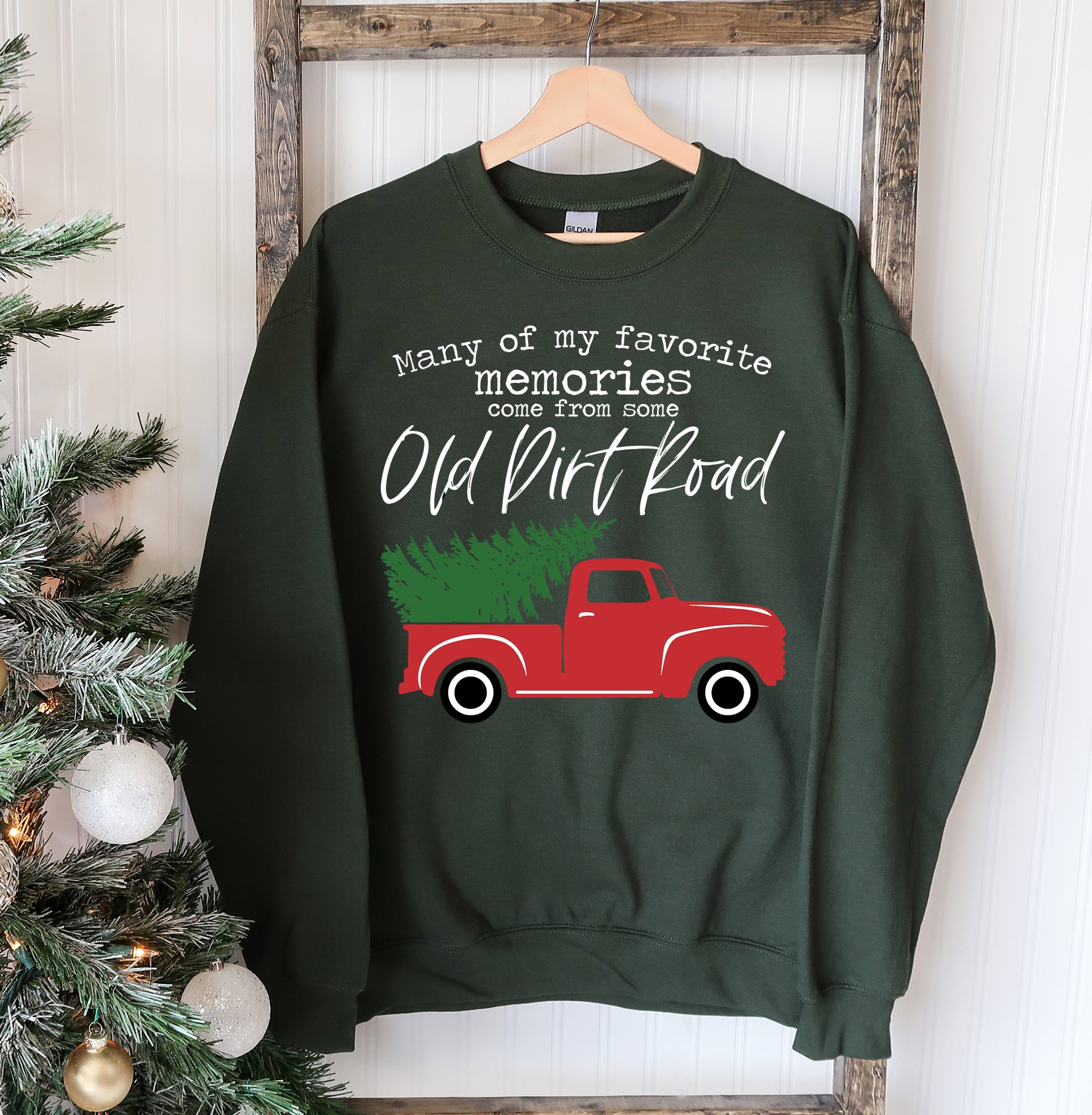 Old Dirt Road Christmas Sweatshirt