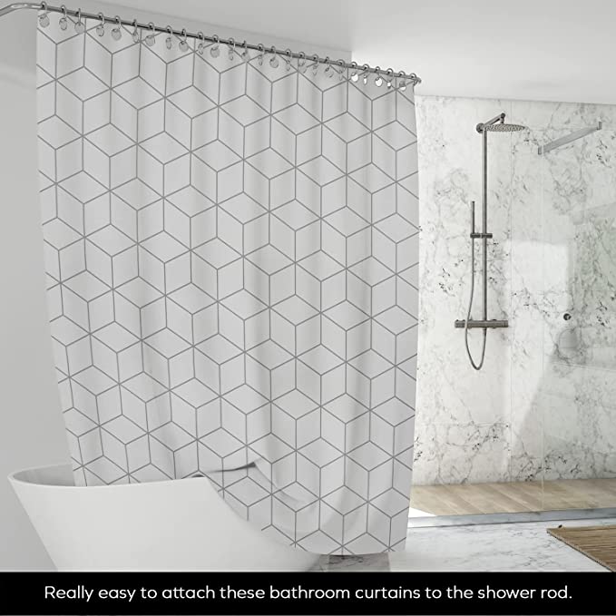 Shower Curtain - Hexagon - Geometric print