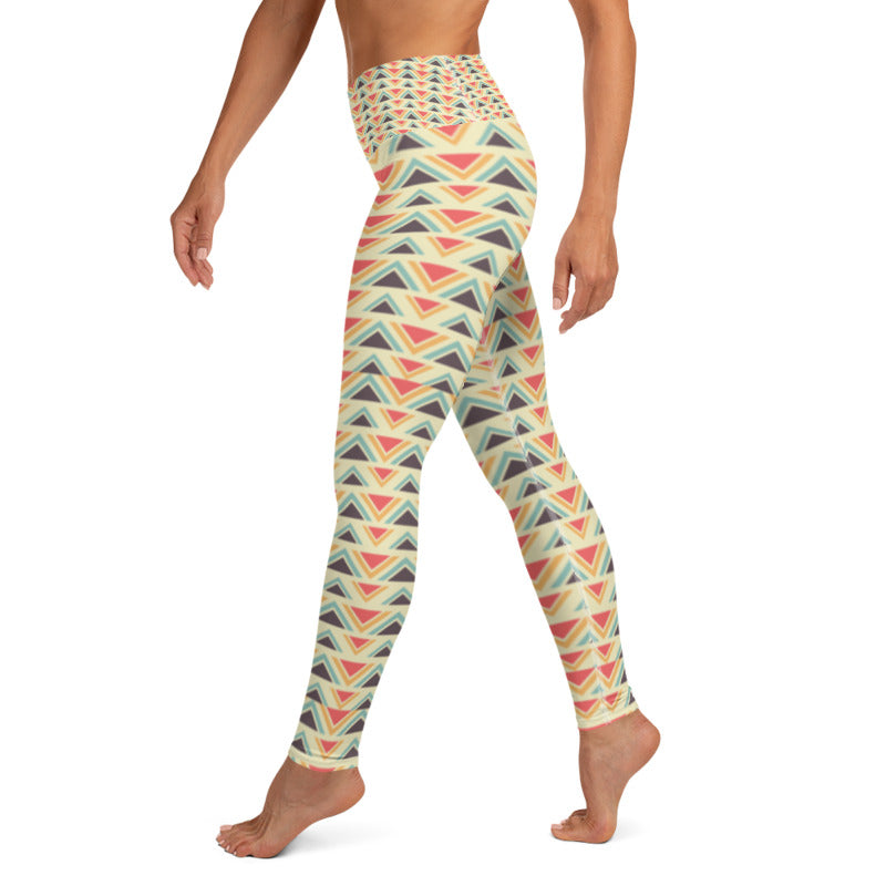 High Waist Abstract Leggings