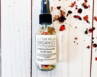 Organic Rose Water Facial Setting Spray Makeup | White Smokey