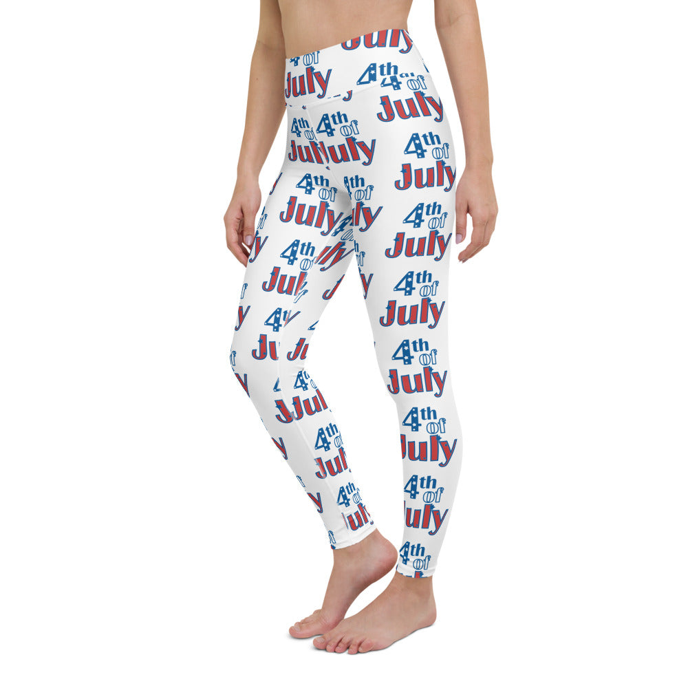 "4th of July" High Waist Leggings