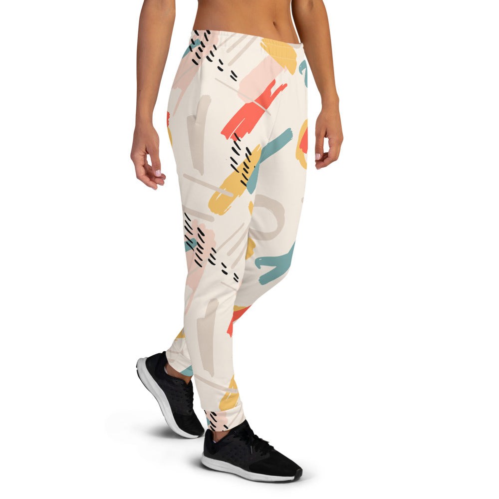 Memphis Pattern Abstract Joggers