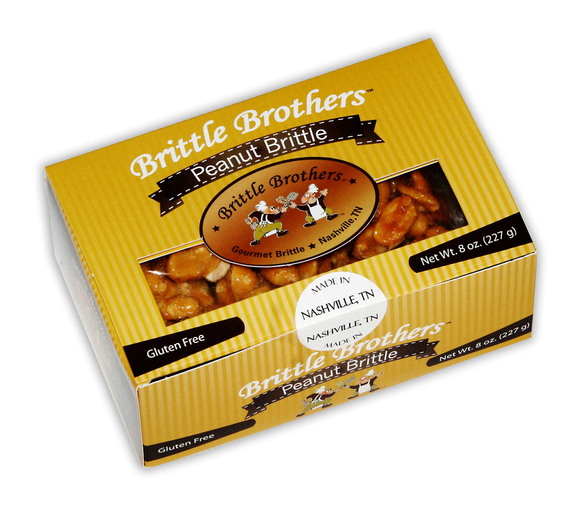 Brittle Brothers - Peanut Brittle - 8 oz. Box | Black Poseidon
