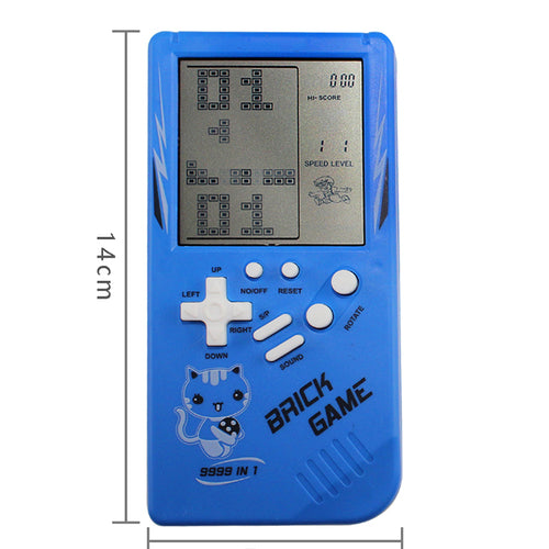 Retro Childhood Tetris Handheld Game Player, Blue