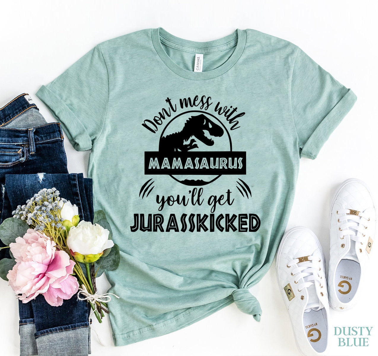 Don't Mess With Mamasauras T-shirt | Agate