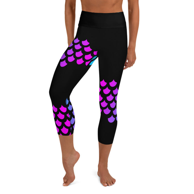 Stacy Neon Mermaid leggings, Capris and Shorts