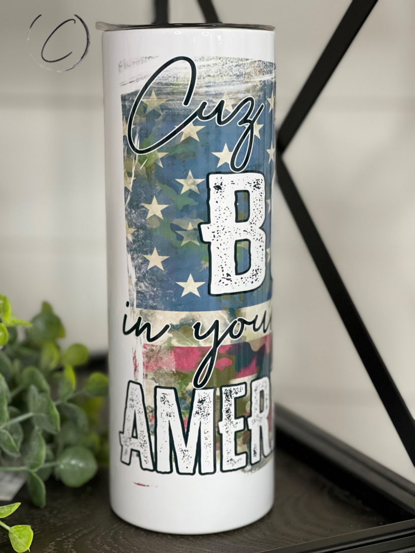 The American Way 20oz Skinny Tumbler