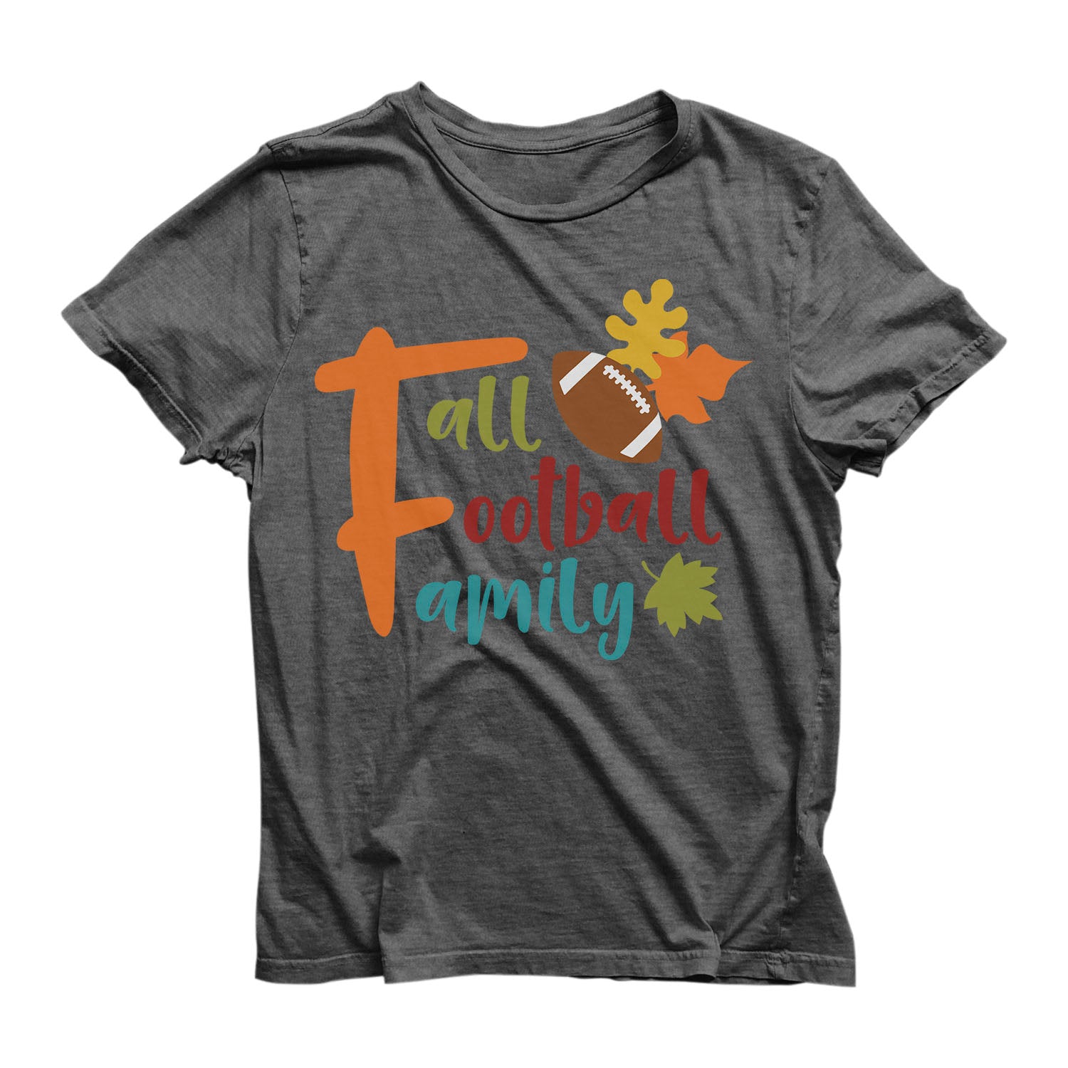 Eco Friendly Recycled Fall Football family T-shirt