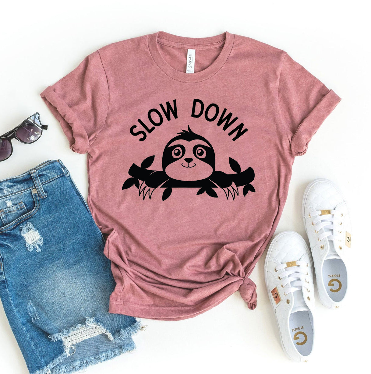 Slow Down Sloth T-shirt | Agate