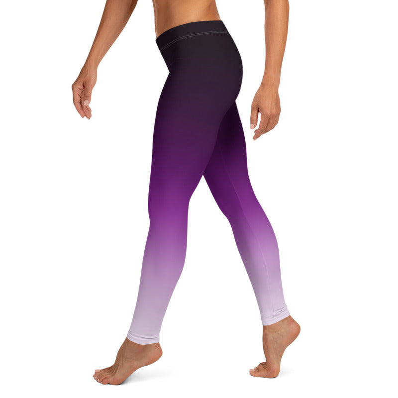 Purple Ombre Leggings, Capris and Shorts