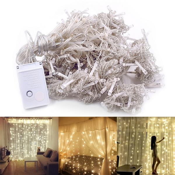 3M x 3M 300-LED Warm White Light Wedding Decoration String Light | Teal Simba